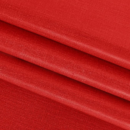 sancua 100% Waterproof Vinyl Tablecloth Table Cloth 60 Inch Round, Red | Oil Spill Proof, PVC Material, Wipe Clean Table Cover for Dining Tables, Buffet Parties and Camping