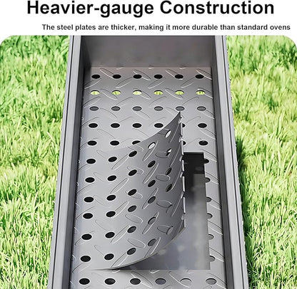 Portable Stainless Steel Mangal Charcoal Grill For Shish Kebab,Steaks,Burgers,Parrilla Para Asar Carne De Carbon,Foldable Barbecue Grill Skewer Asadores for Outdoor Cooking(100cm/39in)
