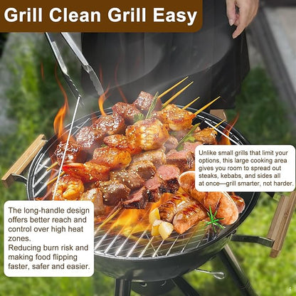 Portable Charcoal Grill with Removable Legs (17 Inch)
