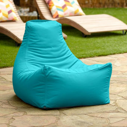 Jaxx Juniper Outdoor Bean Bag Patio Chair & Poolside Lounge, Cancun Blue