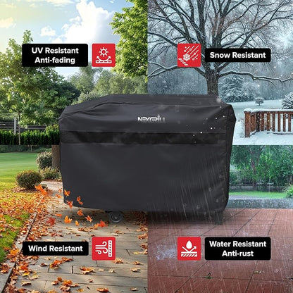 Nexgrill 42-Inch Griddle Cover, Heavy Duty Water Resistant Flat Top Grill Cover with Adjustable Strap and Air Vent, All-Season Outdoor Barbecue Griddle Protection – 700-0785