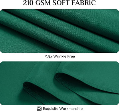 Softalker Rectangle Tablecloth, Waterproof Table Cloths Wrinkle Free Fabric Washable Polyester Table Cover for Dining Tables Party Outdoor Camping Parties Buffet Wedding - 90 x 156 inch, Green