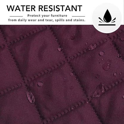 Easy-Going Reversible L-Shape Sectional Couch Cover, Small, Wine/Wine | Soft Sofa Slipcover For Dogs, Fits Left/Right Chaise Lounge Protector, Water Resistant Mat For Living Room