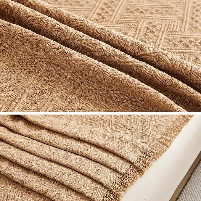 AIVIA Armless Loveseat Cover Sheet Blanket, Reversible Anti Slip Throw Cushion for 2 Seater Arm Less Couches, Recliner Sofa Furniture Decor Slipcovers Protector for Dogs Cats Pets (71”x91” Khaki)