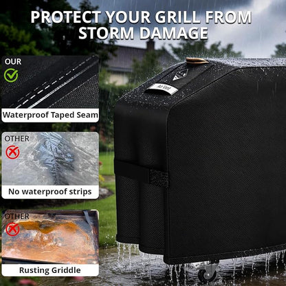 Griddle Cover for Blackstone 36 inch Griddle with Hood 5482[2026 Upgraded 1000D Heavy Duty] Flat Top Grill Cover,Waterproof Rip-Proof Grill Cover for Blackstone and More 4-Burner Griddle with Air Vent | 2026 Upgraded,Waterproof,Rip-Proof,Windproof Stra...
