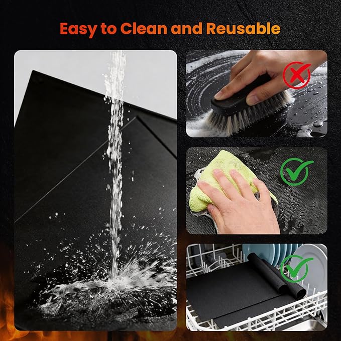 Blackstone Griddle Accessories – Custom Nonstick Griddle Mat for 36 Inch Blackstone Griddle, 2 Pack Reusable Liner to Protect Griddle | Blackstone Accessories for Outdoor Cooking & Easy Cleanup
