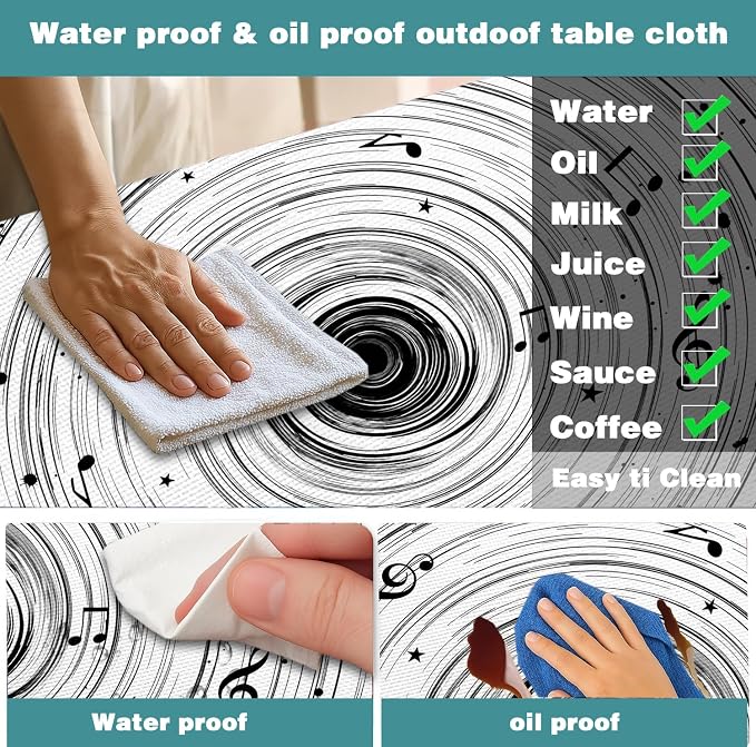 Picnic Table Cover with Bench Covers Camping Essentials Abstract Art Cosmic Vortex Pattern Waterproof Oilproof Fitted Camping Tablecloth Cover with Elastic Edge for Indoor Outdoor 3 PCS 30x96 Inch