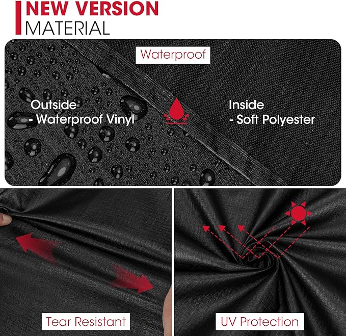 Unicook 30 Inch Electric Smoker Cover for Masterbuilt, Unique UV Resistant Waterproof Vinyl with Polyester Lining, Outdoor Digital Propane Vertical Smoker Cover, 19" W x 17" D x 33" H