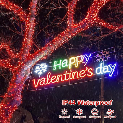 QITONG 500LED Red String Lights, 165ft Twinkle Lights Outdoor Waterproof with Plug in, Green Wire Christmas Fairy Lights Indoor with 8 Modes