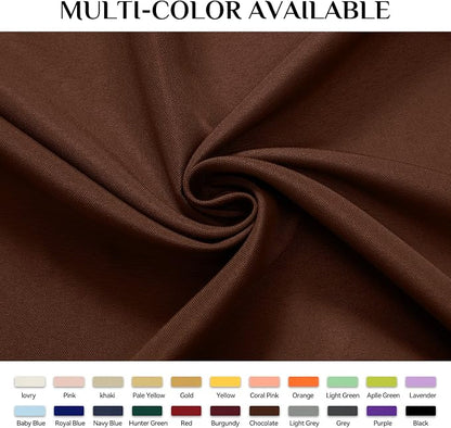 Softalker Rectangle Tablecloth, Waterproof Table Cloths Wrinkle Free Fabric Washable Polyester Table Cover for Dining Tables Party Outdoor Camping Parties Buffet - 60 x 84 inch, Chocolate