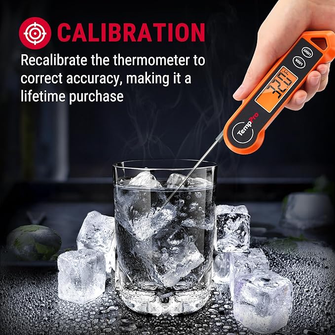 TempPro TP19H Digital Meat Thermometer for Cooking, Ambidextrous Backlit Motion Sensing Instant Read Food Thermometer for BBQ Grill Oil Fry Candy Fathers Day Gift for Dad Men (Previously ThermoPro)