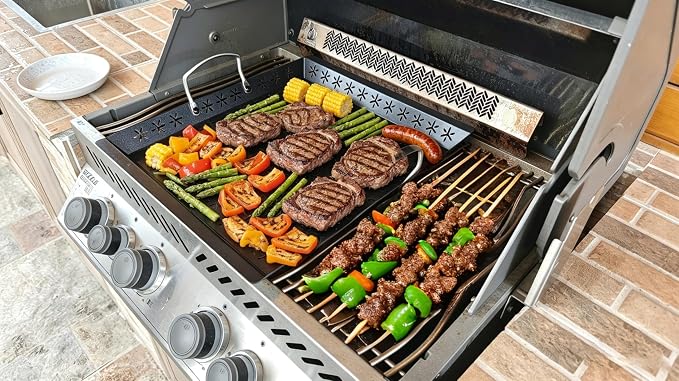 Vegetable Grill Basket for Outdoor Grill - 18.9"*16.5"Extra Large XXXL Heavy-Duty Veggie Grilling Basket, Non-stick Enamel Coating, Grilling Accessories for Grills and Vegetables