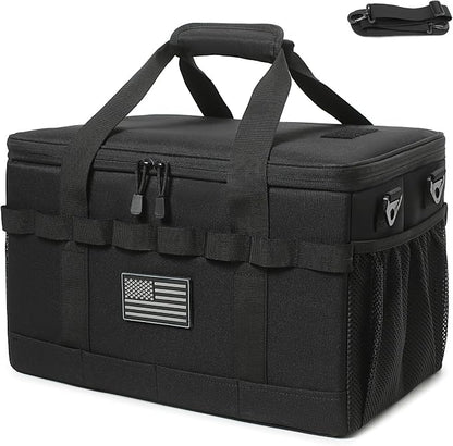 Tactical Camping Storage Bag 28L Tactical Utility Tote Bag Camping Cookware Organizer Trunk Organizer