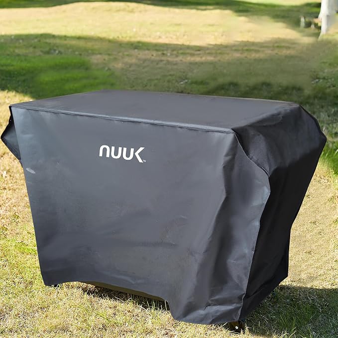 NUUK 20" x 42" Outdoor Grill Cart Prep Work Table Cover, Waterproof & UV Resistant Pizza Oven Stand Table Cover for Kitchen Island BBQ Worktable Protection