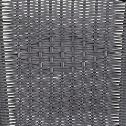Flash Furniture Lila 2 Pack Gray Rattan Indoor-Outdoor Restaurant Stack Chair