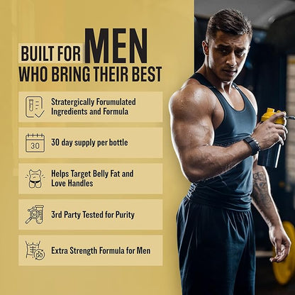 Male Performance Burner | GLP-1 Pathway Support + Fat Burner for Men | Helps Lose Weight, Maintain Muscle, Boost Energy | 3rd Party Tested Formula | 60 Unisex Weight Loss Pills All Adults