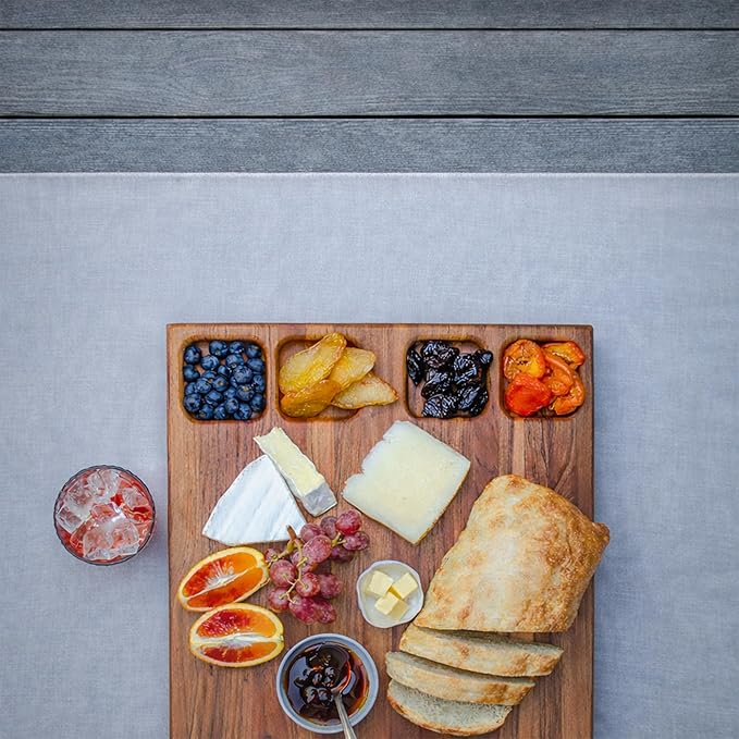– Zambezi Redwood Cutting Board, Handcrafted, Double-Sided with Juice Groove & Side Pockets, Extra Large (24 x 16 x 1.5 in), Made in South Africa