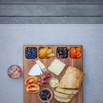 – Zambezi Redwood Cutting Board, Handcrafted, Double-Sided with Juice Groove & Side Pockets, Extra Large (24 x 16 x 1.5 in), Made in South Africa