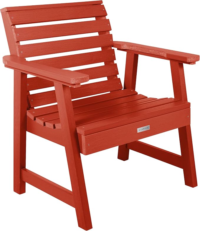 highwood Weatherly 4-Piece Garden Conversation Set, Rustic Red