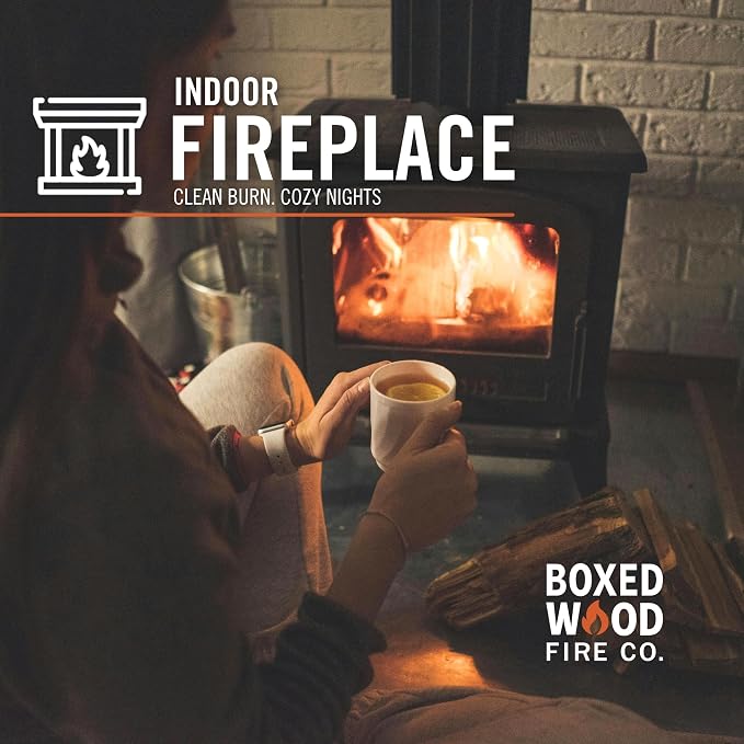 Piñon & Juniper Aromatic Firewood Box, Approximately 11 Pounds (.5 Cubic Feet), Logs Measure Between 8-14 Inches