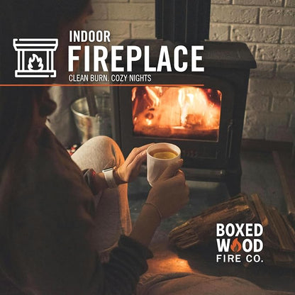 Piñon & Juniper Aromatic Firewood Box, Approximately 34 Pounds (1.5 Cubic Feet), Logs Measure Between 8-14 Inches