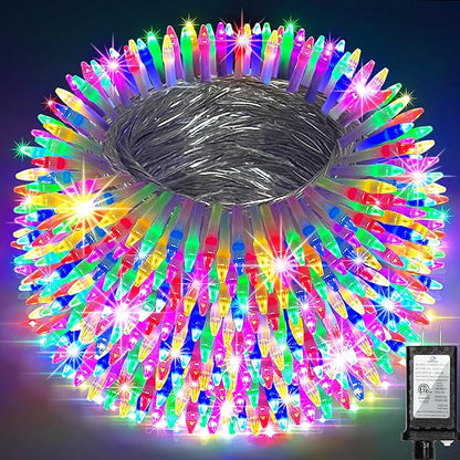 QUHUATU 750 LED 246FT Christmas Lights Outdoor, Super Long Waterproof Christmas String Lights with 8 Modes, Christmastree Lights with Timer Memory for Fence Garden Xmas Wedding Party Decor Multicolor
