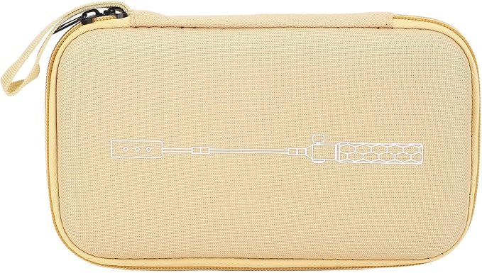 Dan&Dre EVA Shockproof Portable Camping Grill Flashlight Box/Cover with Large Capacity, Fixing Strap, Lightweight for Outdoor Activities, Camping, BBQ, Hiking (Khaki)