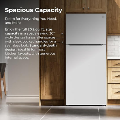 Kenmore 20.2 cu. ft. 30" Wide Top Mount Refrigerator - White