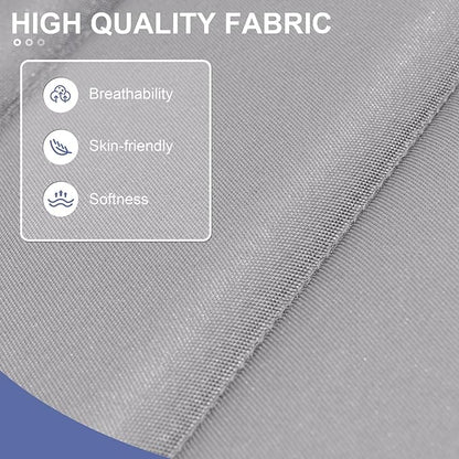 Crestlive Products Chaise Lounge Cushion Outdoor Set of 2, Foldable Waterproof Pool Lounge Chair Cushions with Straps, Lounger Cushions for Outdoor Furniture， 80''Lx26''W (Light Gray)