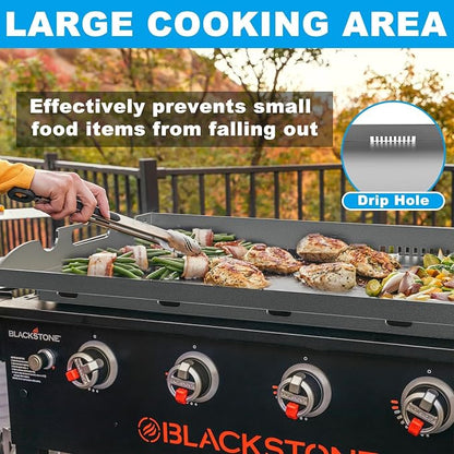 Flat Top Griddle Insert for Blackstone 36 Inch Griddle Powder Coated Steel Cooking Plate with Rear Grease System for Blackstone 1565 1554 1560 1803 1818 1825 1836