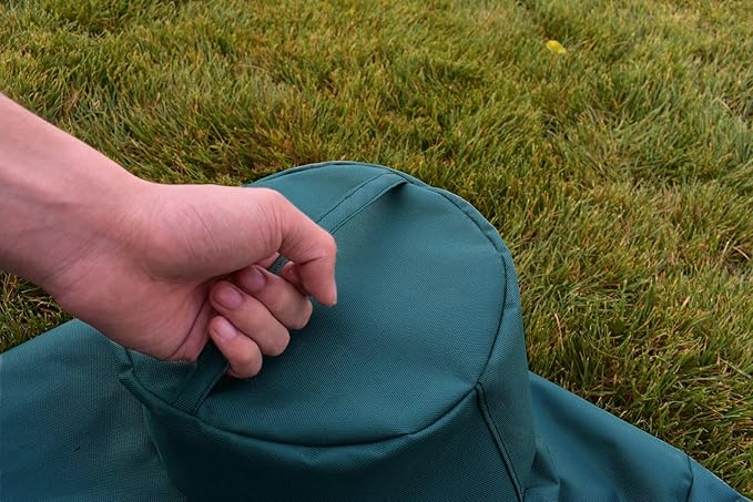 Mini Lustrous Cover Compatible with Large Big Green Egg, Ceramic Grill Cover Outdoor Grill Cover with Durable and Water Resistant Fabric, Large(Green)