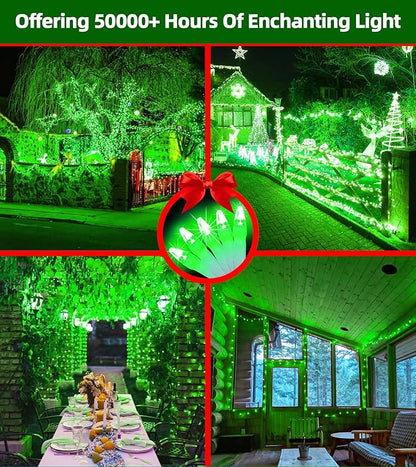 QUHUATU 750 LED 246FT Christmas Lights Outdoor, Super Long Waterproof Christmas String Lights with 8 Modes, Christmastree Lights with Timer Memory for Fence Garden Xmas Wedding Party DecorGreen