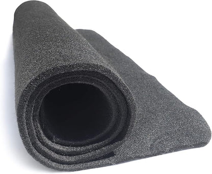 Diversitech Outdoor Gas Grill BBQ Floor Mat 48" x 30" - Absorbant Protection for Decks & Patios, Black