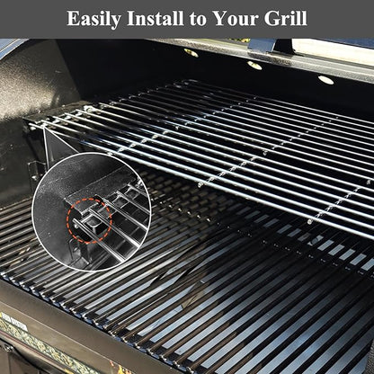 Uniflasy Warming Rack for Pit Boss 700 Series Pellet Smoker Grills, Stainless Steel Upper Cooking Grate Replacement for Pit Boss 700D 700FB 700S 700SC 700FB1, Foldable BBQ Grill Top Rack
