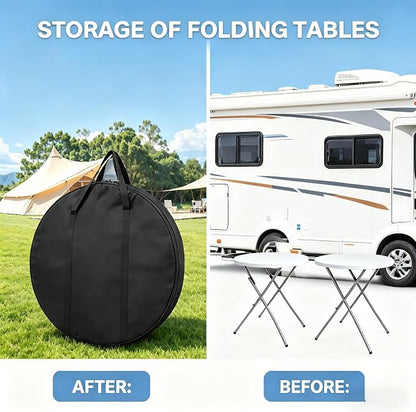28" Round Cocktail Table Carry Bag, Heavy Duty 600D Oxford