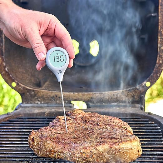 ThermoWorks ThermoPop 2 — Best Value Instant Read Thermometer - Dove Grey
