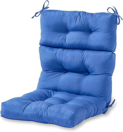 Greendale Home Fashions Blue 44'' x 22'' Outdoor High Back Chair Cushion