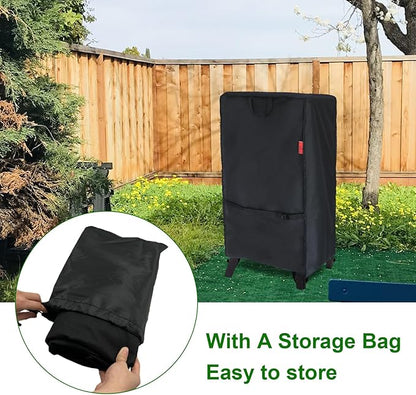Electric Smoker Cover for Masterbuilt,EAST OAK,Cuisinart 30" Smoker,Waterproof Vertical Smoker Cover Fit Camp Chef 18" SMV24S,Char-Broil 18202077;Royal Gourmet SE2805 28" Smoker (20"W x 20"D x 33"H)