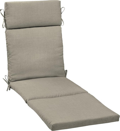 Arden earthFIBER Outdoor Chaise Cushion, 21 x 72, Rain-Proof, Fade Resistant, Cushion for Chaise Lounger Sandbar Taupe Texture | Lounge Cushion, Rain-Proof, Fade Resistant, Cushion for Chaise Lounger, Mold and Mildew Resistant