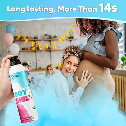 Large Gender Reveal Fire Extinguisher Set for Newborn Baby, 4Pcs Blue Gender Reveal Smoke Bombs, Biodegradable Color Blaster for Cool Gender Reveal Ideas, Confetti Power Cannon Shooter Party Supplies