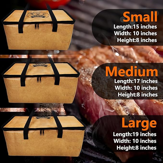 BBQ Meat Resting Blanket, Reusable Meat Resting Bag for resting meat for Smoker Accessories/Kitchen/Dough/Party/Picnic/Camping,Christmas Birthday Gift for Men and BBQ Lovers（15inch）