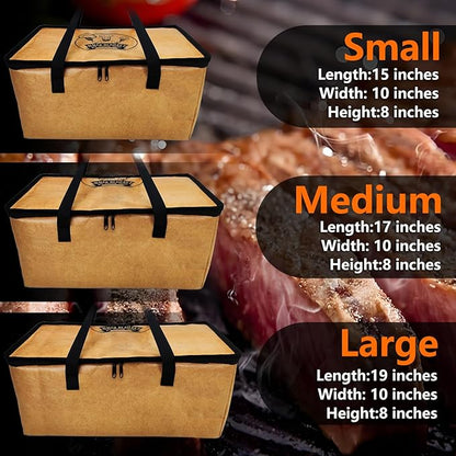 BBQ Meat Resting Blanket, Reusable Meat Resting Bag for resting meat for Smoker Accessories/Kitchen/Dough/Party/Picnic/Camping,Christmas Birthday Gift for Men and BBQ Lovers（15inch）