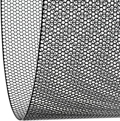 AggAuto Universal 40"x13" Car Grill Mesh Honeycomb 6mm Spacing 1mm Black | Aluminum Alloy Automotive Grille Insert Bumper, One of the Most Multifunctional Shape Grids 100x33cm