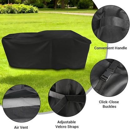 Outdoor Heavy Duty Waterproof Grill Cover for Blackstone Bronco 28" XL 3 Burner Griddle Vertical Pellet Smoker Combo,for Blackstone Griddle Cover Bronco Combo Griddle 2415 Grill Cover Accessories