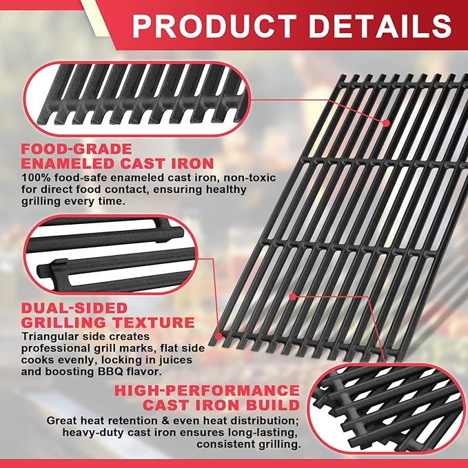 G533-0009-W1 Emitter Plates & Cooking Grates for Charbroil Commercial TRU-Infrared 4 Burner 466242716 463276016 463257520 466242815 463242716 463242715 463255020 466242715 463255721 G533-2200-W1