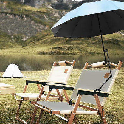 XLINGZA UPF 50+ Beach Umbrella with Adjustable Universal Clamp