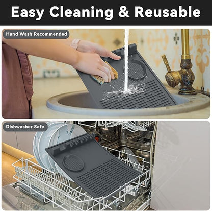 Silicone Grill Mats Compatible with Blackstone Grill, Silicone Grill Mat for Outdoor Kitchen Countertop, Griddle Mats BBQ Grill Accessories, Side Shelf Mats Grill Pad for Blackstone Griddles