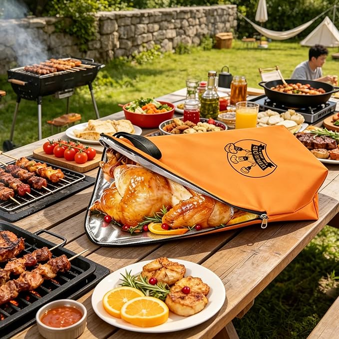 BBQ Meat Resting Blanket, Reusable Meat Resting Bag for Resting Meat for Smoker Accessories/Kitchen/Dough/Party/Picnic/Camping,Christmas Birthday Gift for Men and BBQ Lovers（21inch）