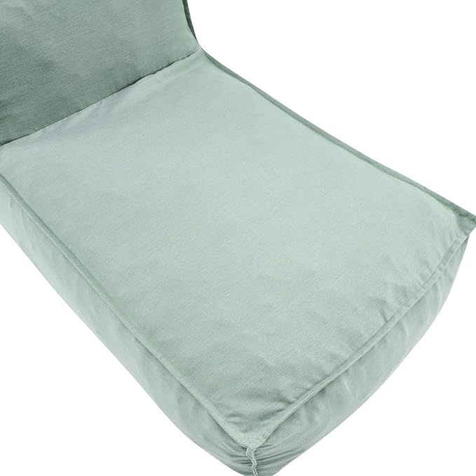 Christopher Knight Home Natty Outdoor Bean Bag Chair Set of 2, Fabric Bean Bag Chair for Adults and Kids, Indoor/Outdoor Sun Lounger, Patio Lounge Chair Set of 2, Mint
