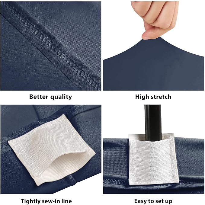 BDDC 6ft Stretch Spandex Fitted Table Cloth for 6 Foot Tables | GRS-Certified Eco-Friendly Fabric, Elastic Fit Rectangle Tablecloth, Washable, Wrinkle-Free, For Events & Parties